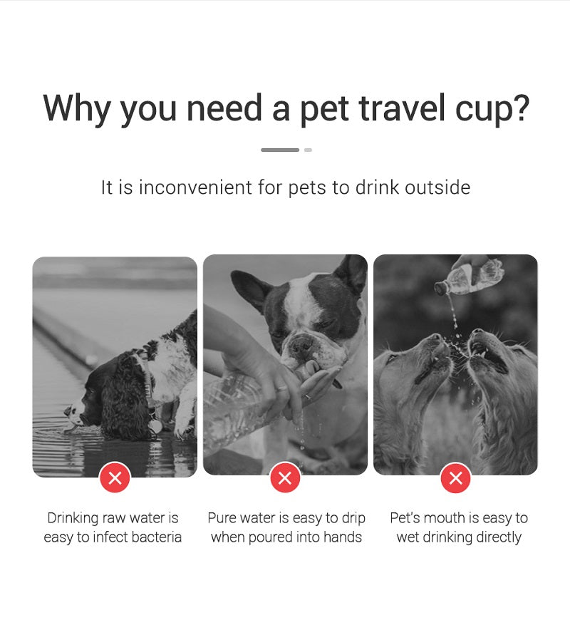 Garrafa de água portátil para cães pequenos e grandes, tigelas à prova de vazamento para caminhada ao ar livre, suprimentos para seu pet se sentir bem.