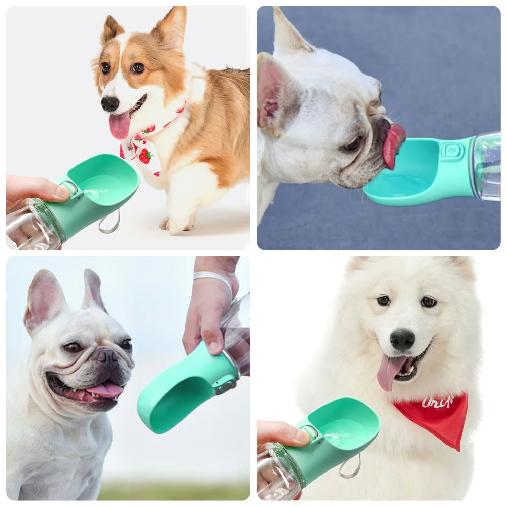 Garrafa de água portátil para cães pequenos e grandes, tigelas à prova de vazamento para caminhada ao ar livre, suprimentos para seu pet se sentir bem.